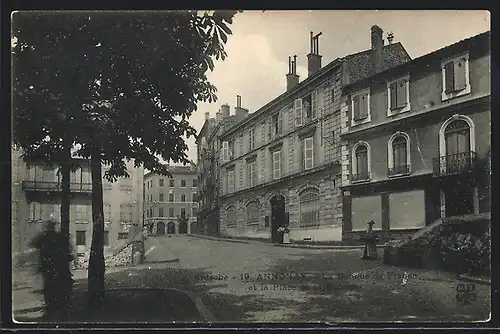 AK Annonay, La Banque de France et la Place de la Rotonde