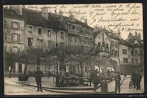 AK Vesoul, place du Marché, Kinder auf dem Platz