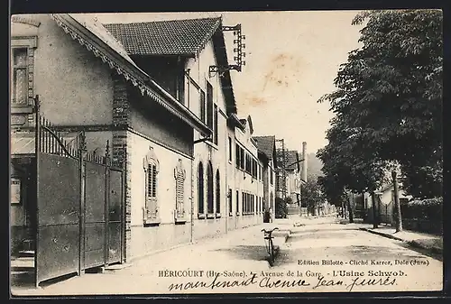 AK Héricourt, Avenue de la Gare, L`Usine Schwob