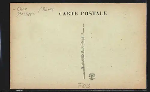 AK Montlucon, Sortie des Ouvriers des Usines St-Jacques