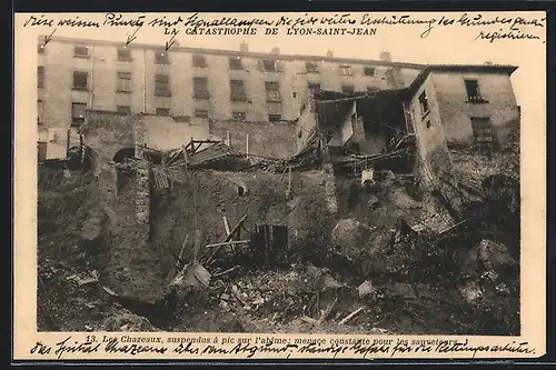 AK Lyon-Saint-Jean, La Catastrophe, Les Chazeaux