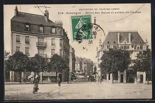 AK Besancon, Hotel des Bains et entrée du Casino