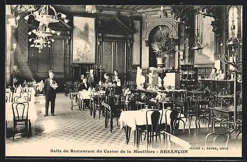 AK Besancon, Salle du Restaurant du Casino de la Mouillere, Innenansicht
