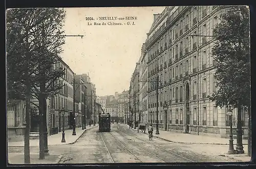 AK Neuilly-sur-Seine, La Rue du Château