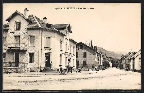 AK La Bresse, Hotel Simon, Rue des Iranées