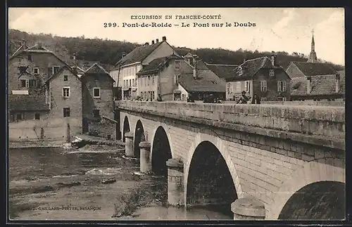AK Pont-de-Roide, Le Pont sur le Doubs