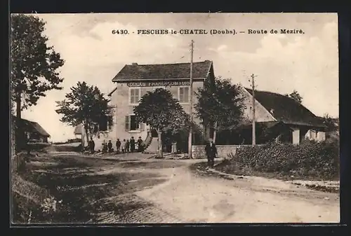 AK Fesches-le-Chatel, Route de Mezire