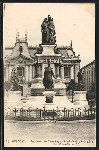 AK Belfort, Monument des Trois Sièges, Vue d`ensemble