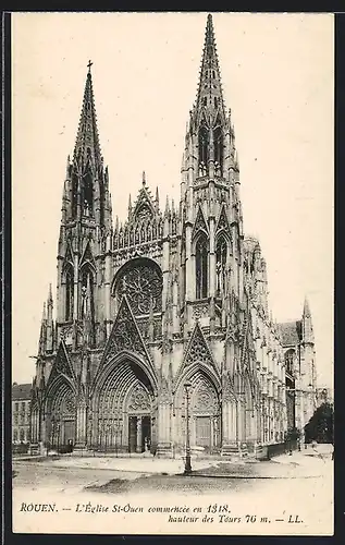 AK Rouen, L`Église St-Ouen