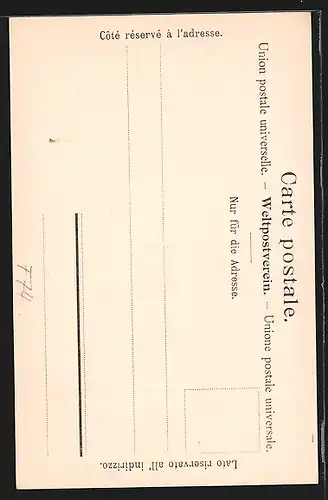 AK Chamonix, Une rue et le Brévent