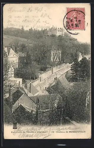 AK Moncontour, Excursion de Tours à Vouvray, Château de Moncontour