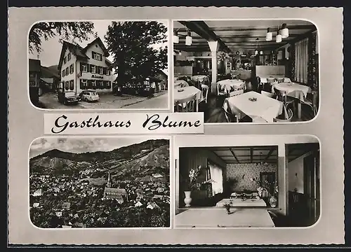 AK Kappelrodeck /Schwarzwald, Gasthaus und Pension Blume