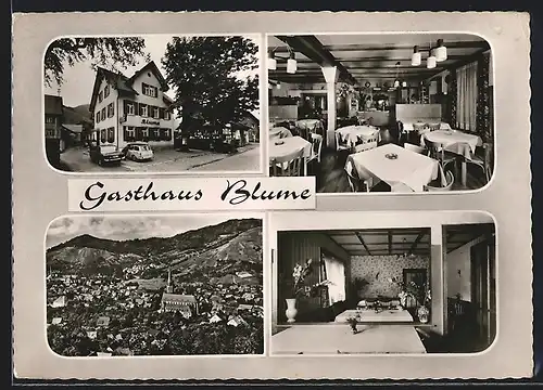 AK Kappelrodeck /Schwarzwald, Gasthaus und Pension Blume