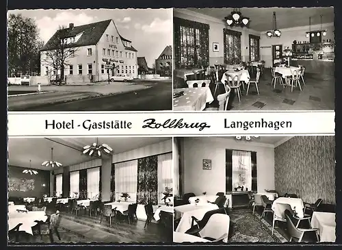 AK Langenhagen, Hotel-Gaststätte Zollkrug, Walsroder Strasse 36