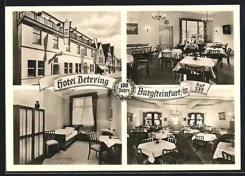 AK Burgsteinfurt i. W., Ansichten vom Hotel Detering