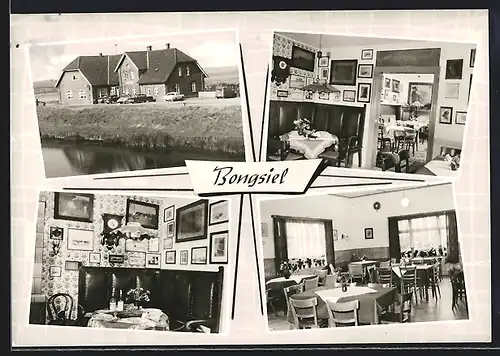 AK Bongsiel, Thamsens Gasthaus, Speisezimmer, Aussenansicht