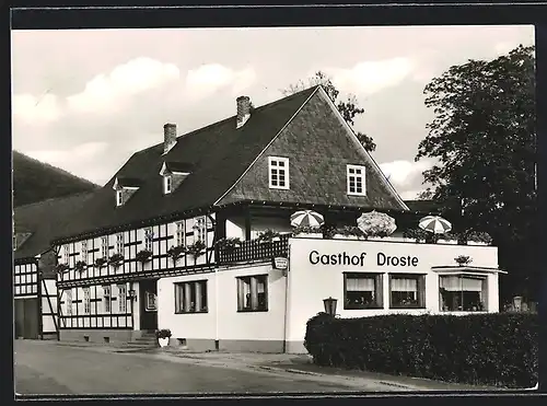 AK Oberkirchen /Hochsauerland, Gasthof Droste mit Pension