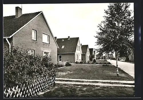 AK Füchtenfeld ü. Neuenhaus, Strassenpartie mit Gebäudeansicht