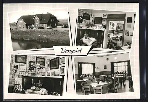 AK Bongsiel, Thamsens Gasthaus, Speisezimmer, Aussenansicht