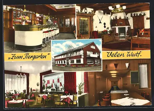 AK Velen /Westf., Hotel Restaurant und Cafe Zum Tiergarten