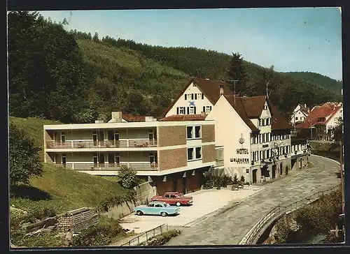 AK Berneck im Schwarzwald, Hotel Waldhorn