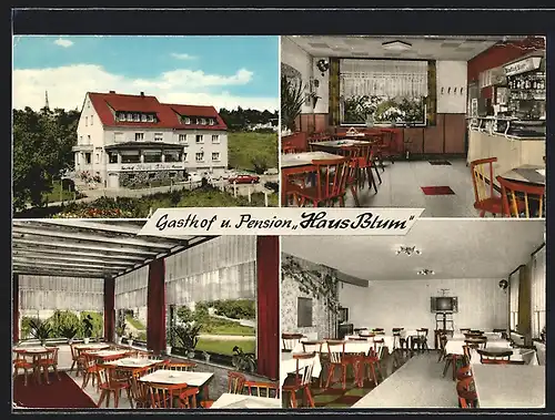 AK Waldbrunn / Westerwald, Gasthof und Pension Haus Blum