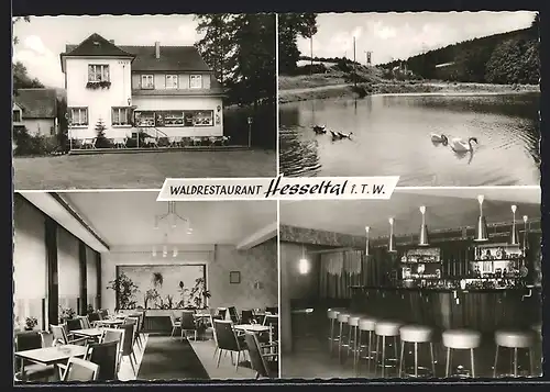 AK Hesseln / Halle, Waldrestaurant-Café Hesseltal