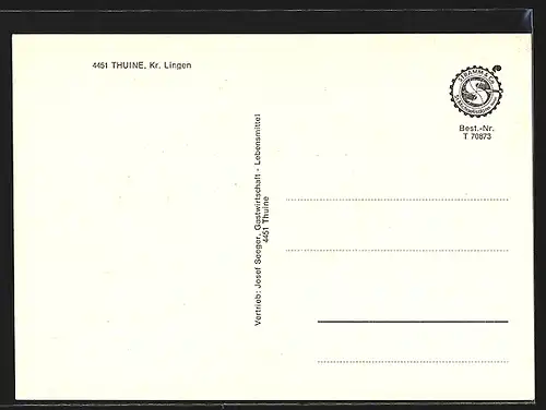 AK Thuine, Edeka-Filiale, zwei Kirchen