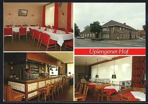 AK Uplengen-Remels, Hotel-Restaurant Uplenger Hof, Inh. Hermann Wenke, Innen- und Aussenansicht, Ostertorstrasse 57