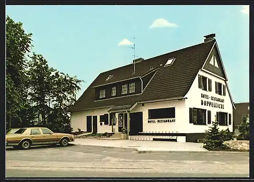 AK Schenefeld / Pinneberg, Hotel-Restaurant Doppeleiche, Bes. A. Larsen, Hauptstrasse 83