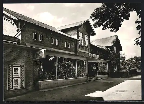 AK Dellstedt über Heide, Partie vor einer Edeka-Filiale