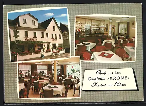 AK Kestert a. Rh., Gasthaus Krone