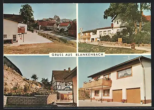 AK Blankenbach / Sontra, Gast- und Pensionshaus Schüssler, Ortspartien