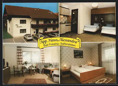 AK Bad Füssing, Appartment-Haus Alexandra mit Innenansichten