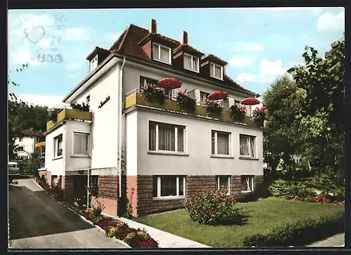 AK Bad Orb /Spessart, Hotel-Pension Tannenheim, Aussenansicht, Lindenallee 26