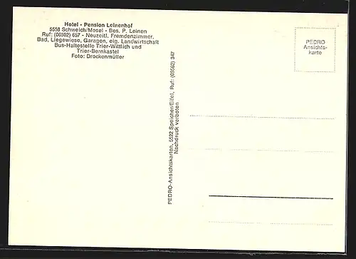 AK Schweich / Mosel, Hotel-Pension Leinenhof, Inh. P. Leinen