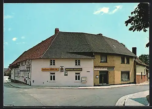 AK Cremlingen, Gaststätte R. Lüddecke neben Wolters Hofbräuhaus