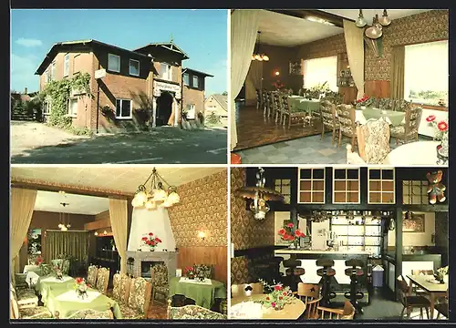 AK Zarpen, Gasthof Up`n Damm, Innen- und Aussenansichten, Inh. D. Wronowski