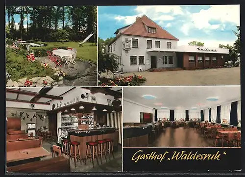 AK Hoheging, Gasthof Waldesruh, Inh. Jos. Wendeln, Innen- und Aussenansichten