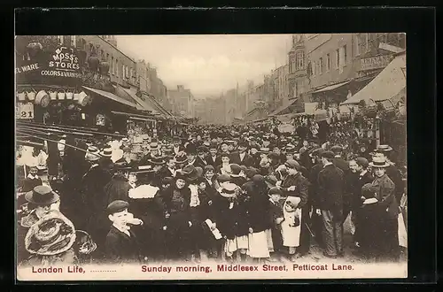 AK London, Sunday morning, Middlesex Street, Petticoat Lane