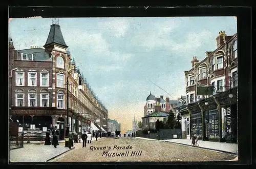 AK Muswell Hill, Queen`s Parade