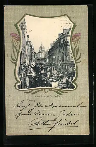 AK London, Fleet Street & St. Paul`s