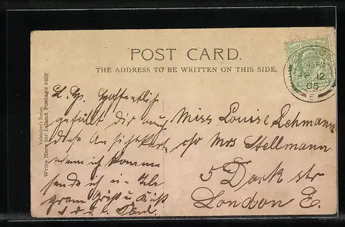 AK Mumbles Village, Ortsansicht aus der Vogelschau