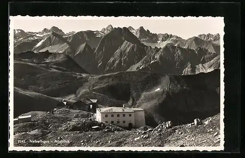 AK Edmund-Probsthaus, Panorama vom Nebelhorn