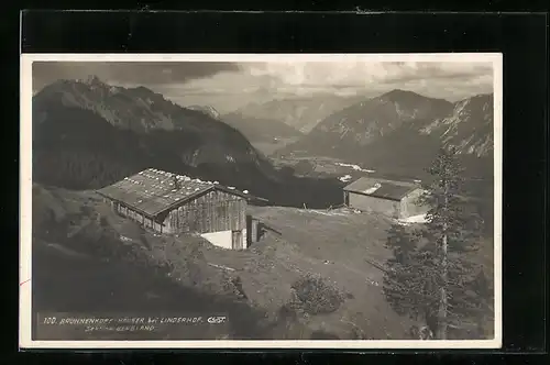 AK Brunnenkopf-Häuser, Berghütten bei Linderhof