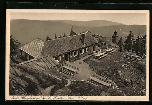 AK Osser-Schutzhaus, Berghütte am Gipfel des Grossen-Osser