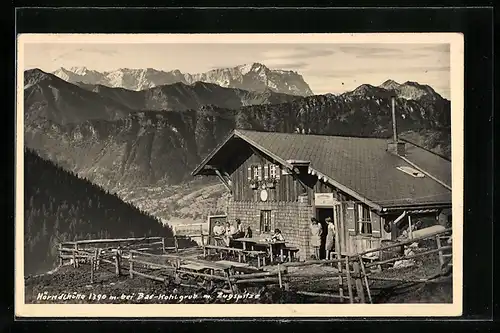 AK Hörndl-Hütte, Partie gegen Zugspitze, Bad Kohlgrub