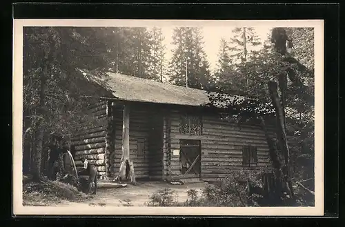 AK Hundingshütte, Berghütte bei Linderhof