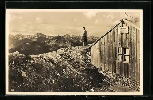 AK Ostlerhütte, Berghütte auf dem Breitenberg