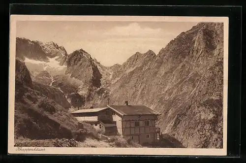 AK Knappenhäuser, Berghütten mit Panorama